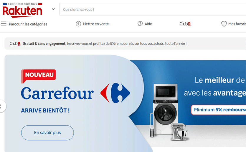 Artikelbild Carrefour und Rakuten arbeiten zusammen