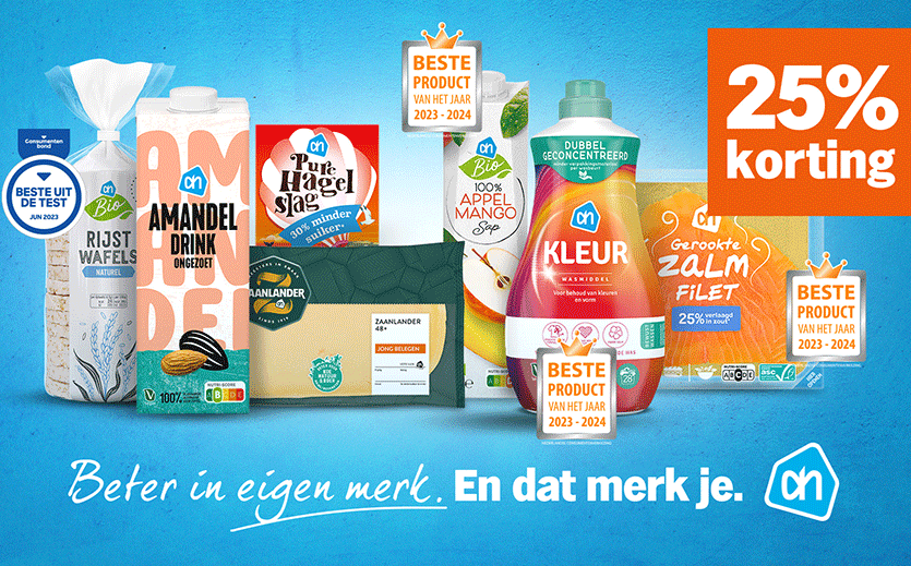 Artikelbild Mehr Eigenmarken bei Albert Heijn