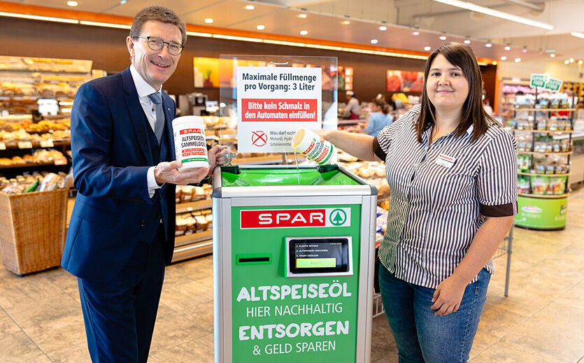 Artikelbild Spar entsorgt Altöl nachhaltig