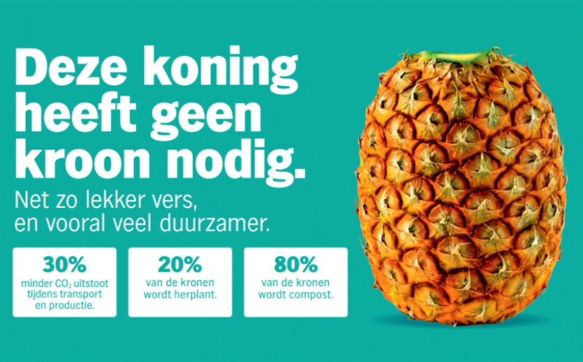 Artikelbild „Ungekrönte“ Ananas bei Albert Heijn