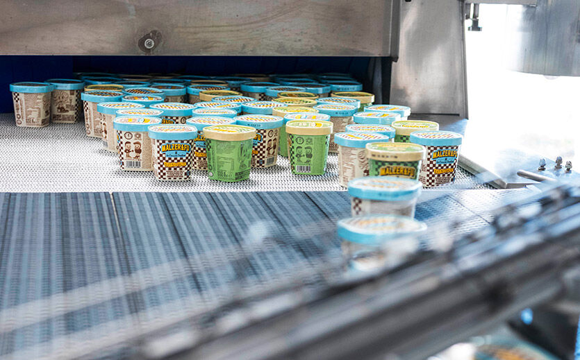 Speiseeis-Produktion