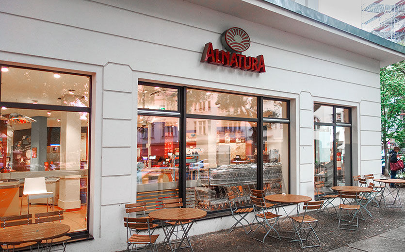 Alnatura-Markt in Berlin, Außenfassade