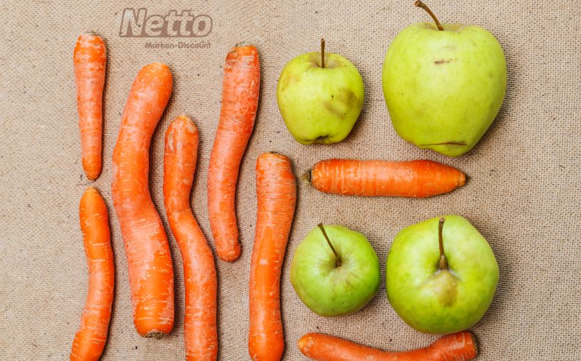 Netto verkauft unperfektes Obst und Gemüse