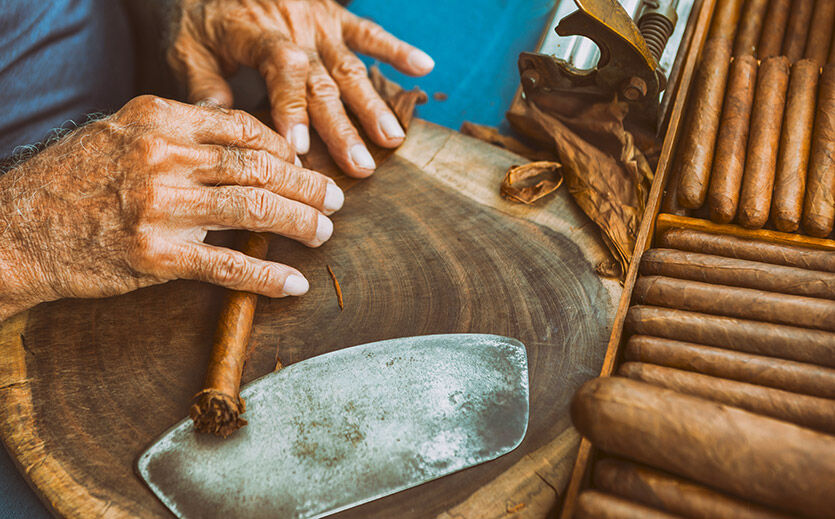 Traditionelle Zigarren-Herstellung in Kuba