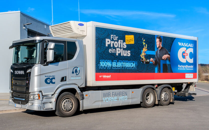 Wasgau setzt auf Elektro-Lkw für Lebensmittellieferungen