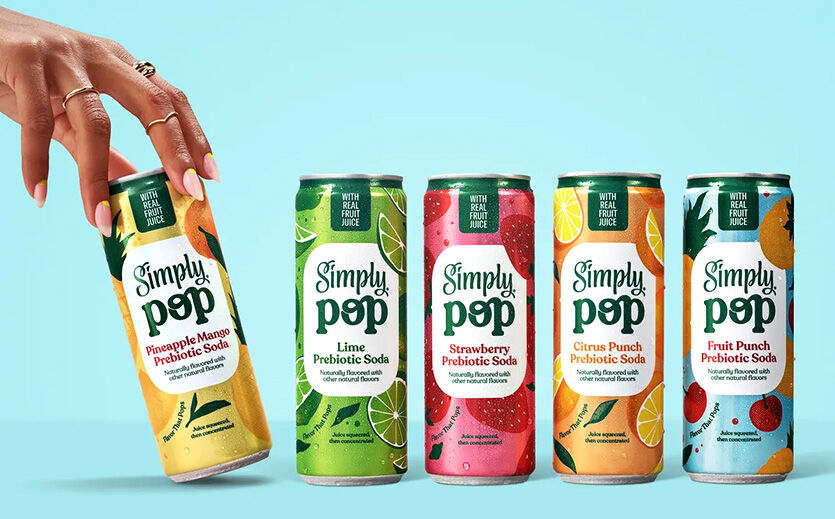 Coca-Cola steigt in den Markt für präbiotische Limonade ein: Die Getränkerange von Simply Pop.l
