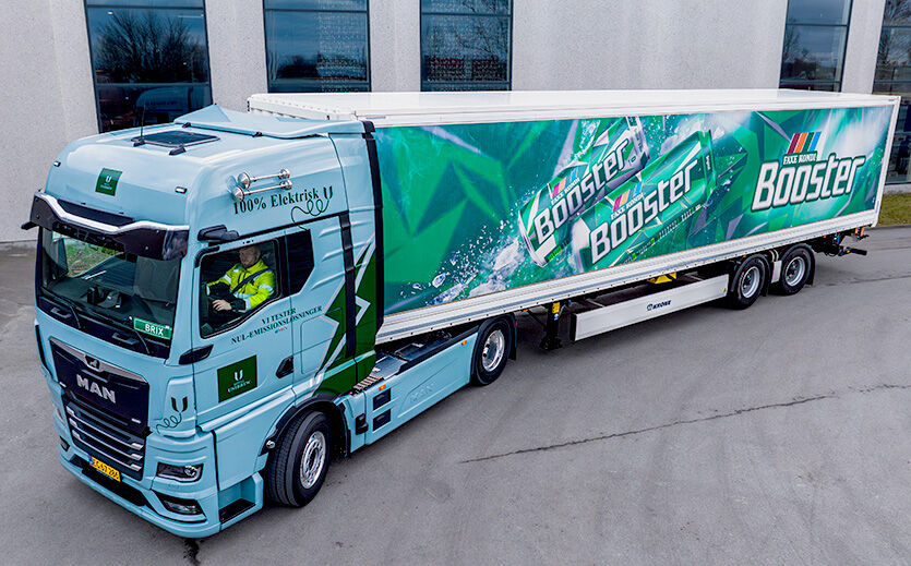 MAN liefert ersten neuen Elektro-Lkw an Royal Unibrew: Der Elektro-Lkw von MAN.