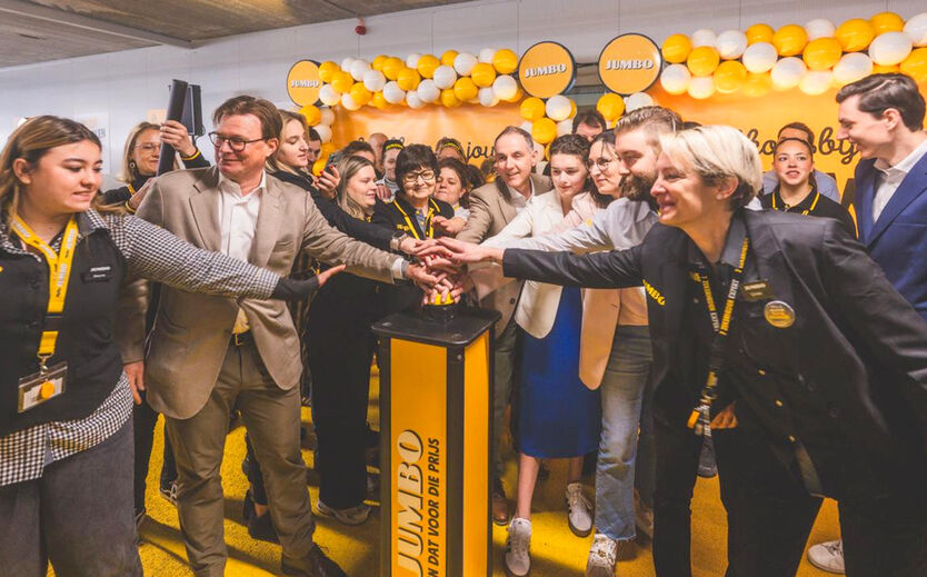 Jumbo eröffnet 39. Filiale in Belgien: Die Eröffnungsfeier der 39. Jumbo Filiale. 