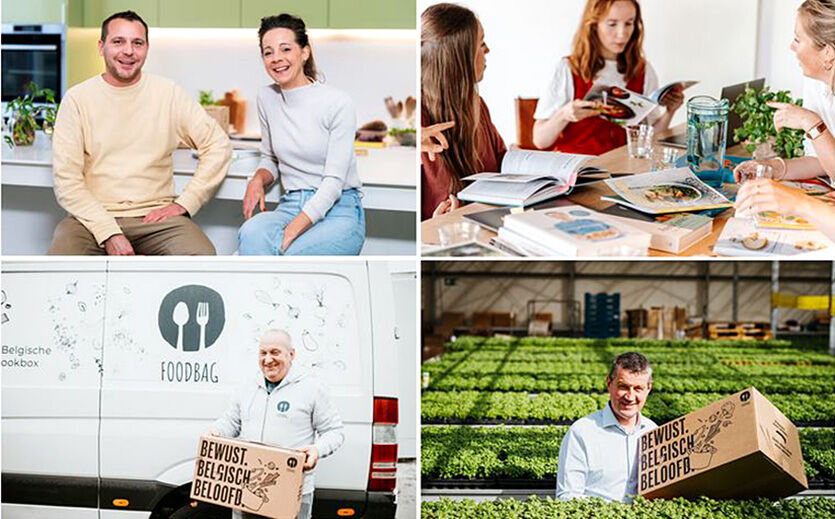 Colruyt übernimmt Essensboxen-Anbieter Smartmat komplett: Eine Bildcollage mit Bildern von Smartmat.