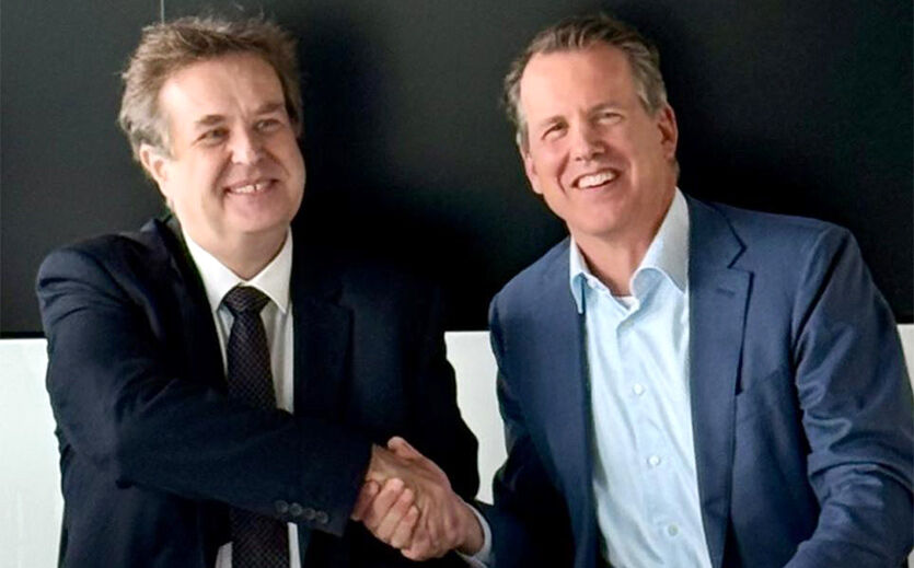 Royal Avebe kauft polnischen Kartoffelproduzenten Solan: Tomasz Lorenz (li.), Solan und David Fousert (re.), CEO von Avebe.