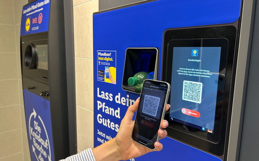 Lidl führt digitalen Pfandbon bundesweit ein