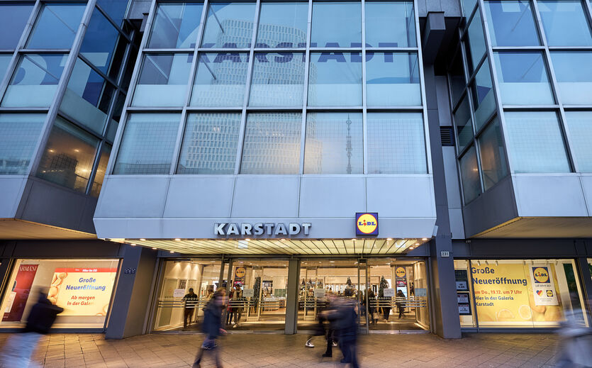 Lidl eröffnet vier weitere Filialen in Galeria-Warenhäusern