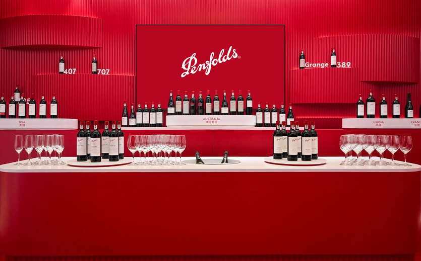 Flaschen der Weinmarke Penfolds von Treasury Wine Estates.