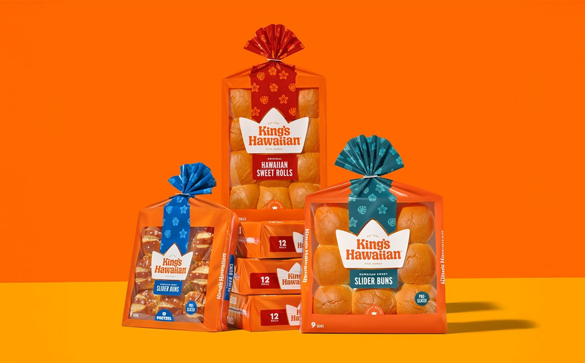 Verschiedene verpackte Backwarenprodukte von King’s Hawaiian.
