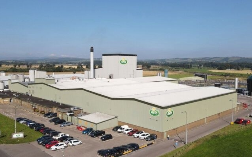 Arla investiert 107 Millionen Euro: Das Arla Werk in Lockerbie aus der Vogelperspektive.