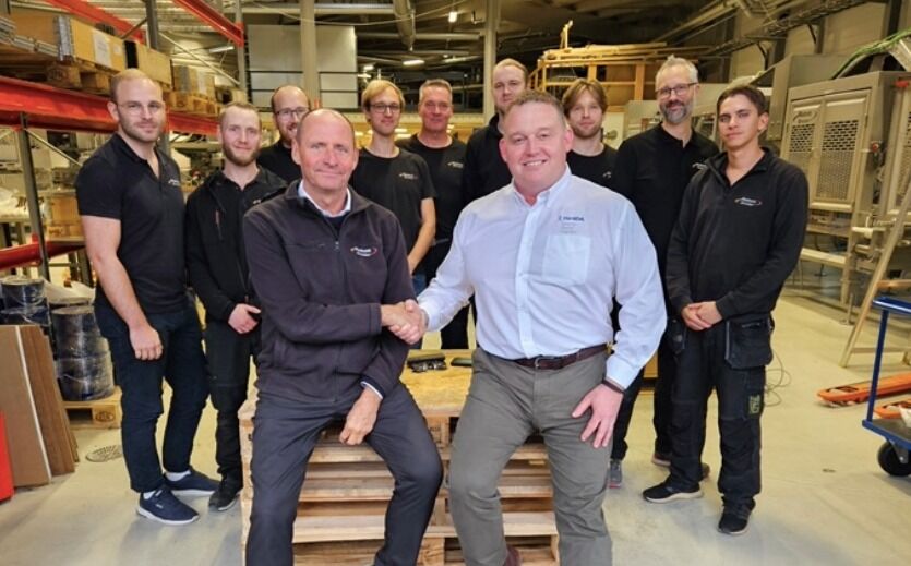 Ishida übernimmt Robotgrader: Sverre Stenbom, Gründer von RobotGrader und Darren Chandler, General Manager für Protein Solutions bei Ishida Europe