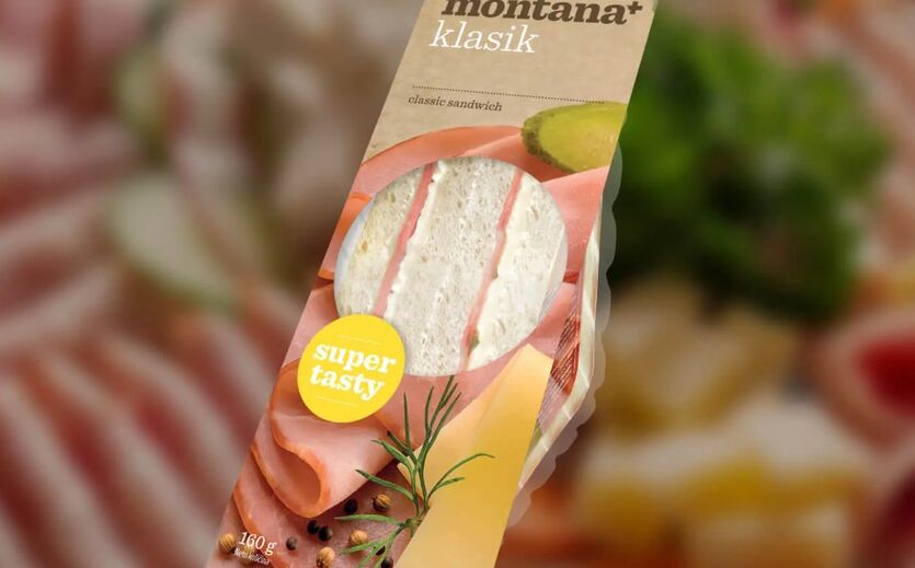 Atlantic Grupa verkauft Sandwich-Sparte Montana Plus: Eine Sandwich-Verpackung von Montana.