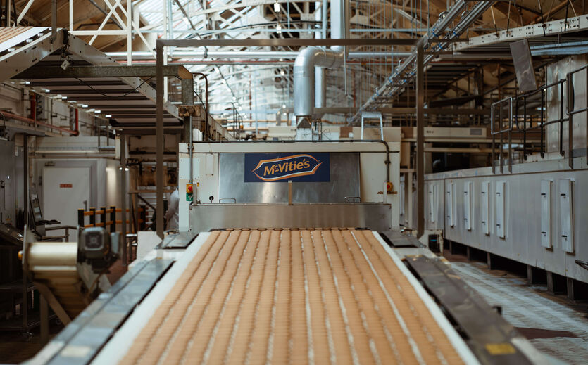 Pladis steckt 68 Millionen Pfund in britische Werke: Eine Produktionsstraße von McVitie´s Keksen.