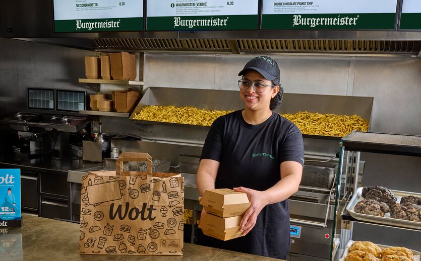 Wolt arbeitet eng mit Burgerkette zusammen