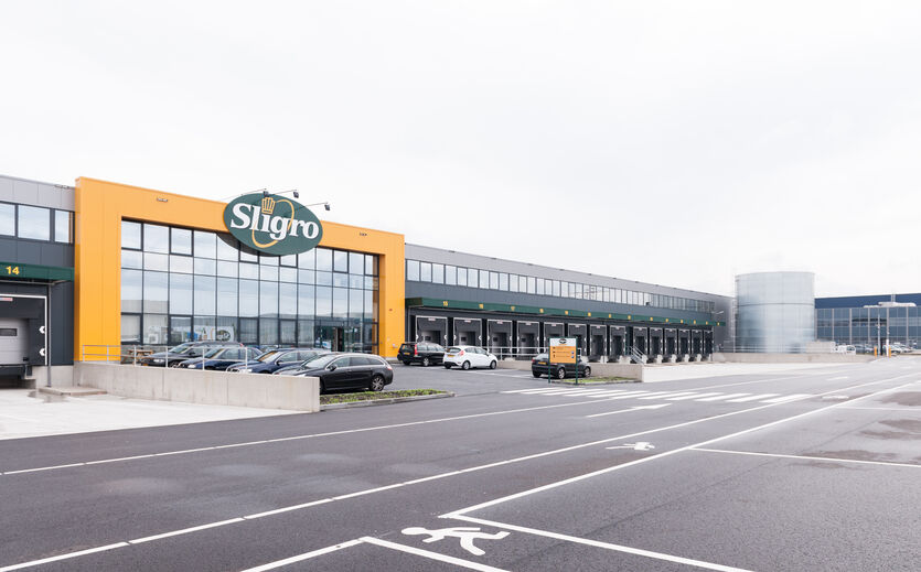 Außenansicht einer Sligro Filiale