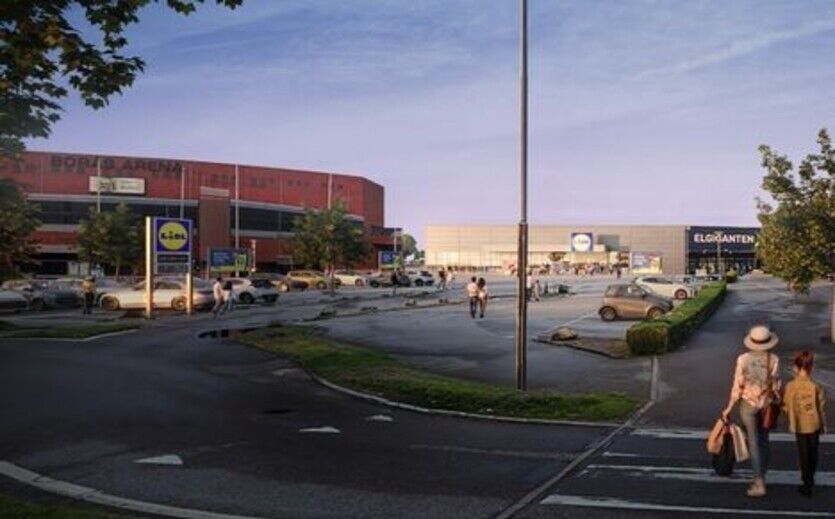 Visualisierung eines Lidl Marktes in Knalleland Borås.