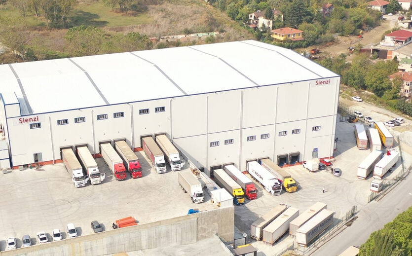 Luftaufnahme des Sienzi-Logistikzentrums in Istanbul