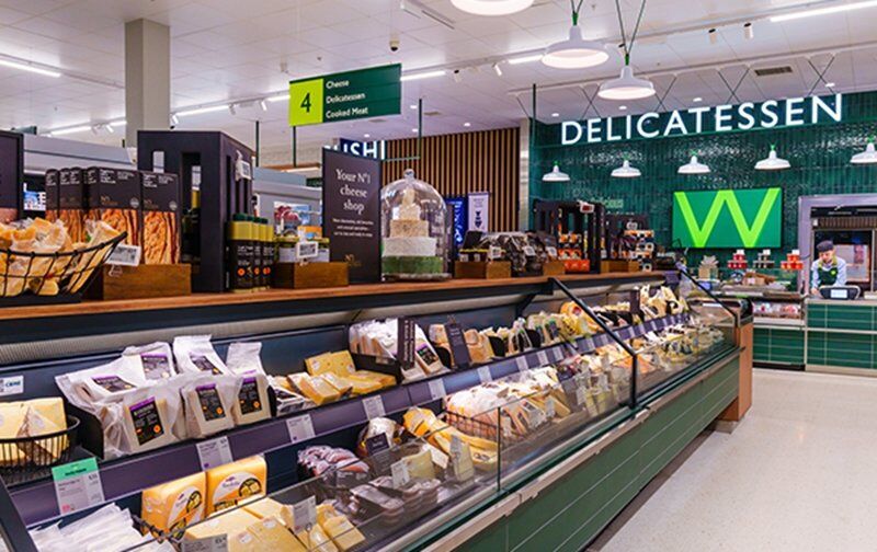 Waitrose eröffnet Testladen für neue Konzepte: Die Käseabteilung in dem neuen Laden.