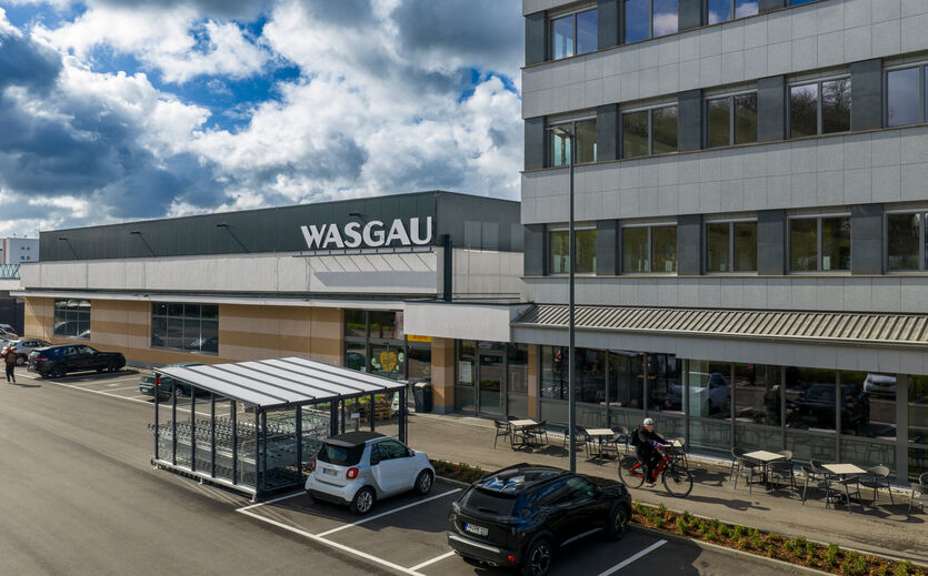 Ein Foto des umgebauten Marktes.  