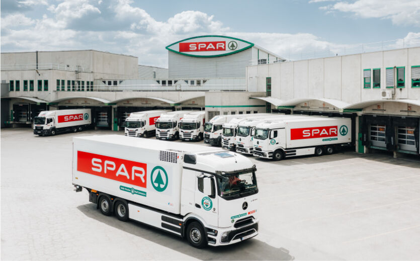 Spar Austria setzt erstmals elektrische Lkw im Regelbetrieb ein