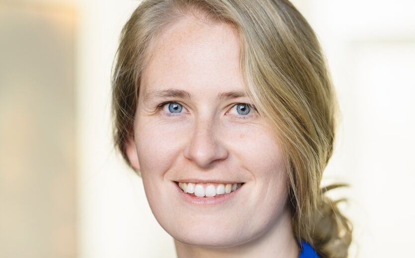 Fischereipolitisches Statement: Annegret Finke.