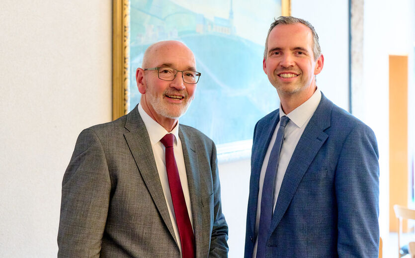 DWV-Forderungskatalog: Klaus Schneider und Christian Schwörer.