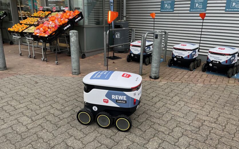 Rewe beendet Testbetrieb mit Lieferrobotern in Hamburg