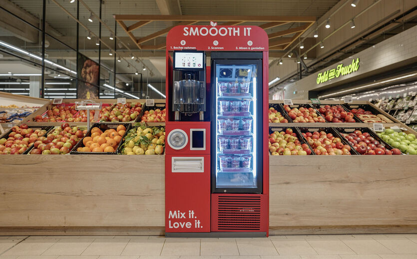 Artikelbild zu Artikel Smooth it stellt Automaten für frische Smoothies in Supermärkte