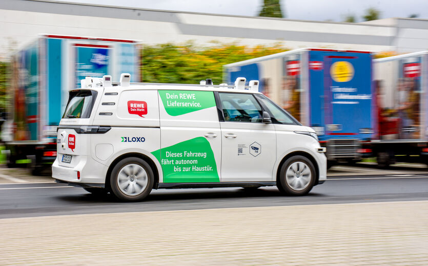 Rewe testet autonome Lieferfahrzeuge in Bochum