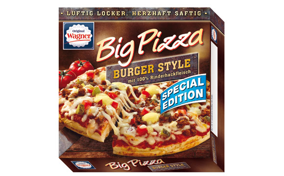 Wagner Big Pizza Special Edition Burger Style / Nestlé Wagner
