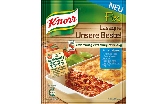 Knorr Fix Lasagne Unsere Beste / Unilever Deutschland