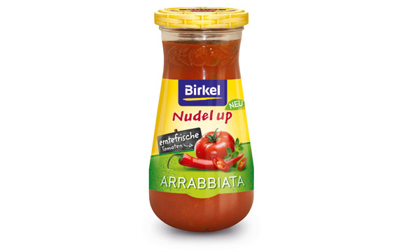 Birkel Nudel up „Erntefrische Tomaten“ Arrabbiata / Newlat