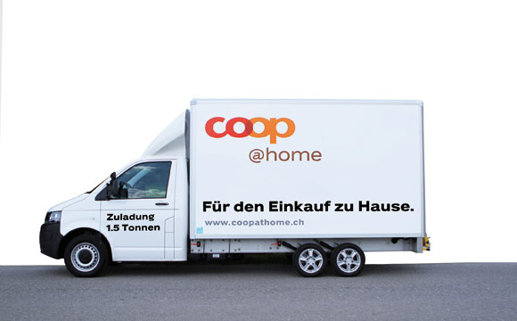 Die Schweizer Coop testet das erste Lieferfahrzeug
mit einem Carbon-Aufbau.