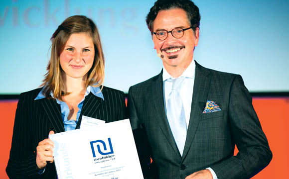 Carolin Pfau, Hieber’s Frische Center, und LP-Chefredakteur Reiner Mihr.