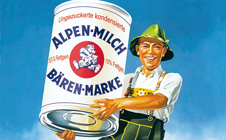 Bei der Bärenmarke hat das Marketing vieles richtig gemacht - es gibt die Marke seit 100 Jahren. Bildquelle: Allgäuer Alpenmilch