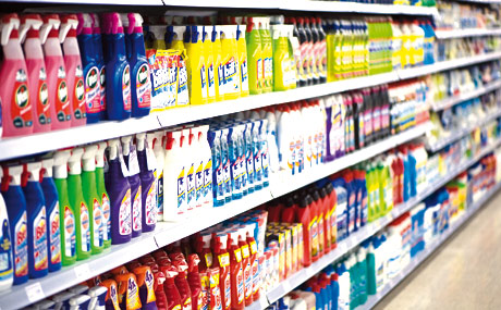 Die Verpackung von Wasch-, Putz- und Reinigungsmitteln wird grüner. Bildquelle: Hoppen