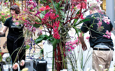Floristen in den Potsdamer Platz Arkaden (Bildquelle: Silvia Schulz)