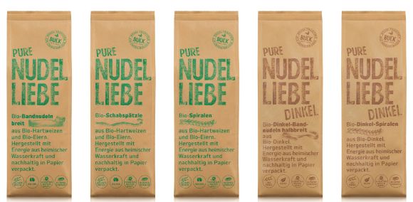 PURE NUDELLIEBE BIO 250g - In Papier verpackt