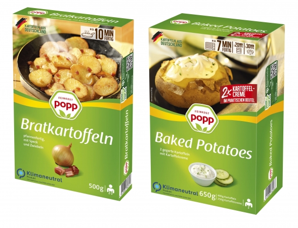 Kartoffel-Convenience von Popp ab sofort klimaneutral