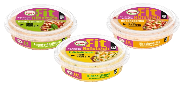 Drei neue proteinreiche FIT-Aufstriche 