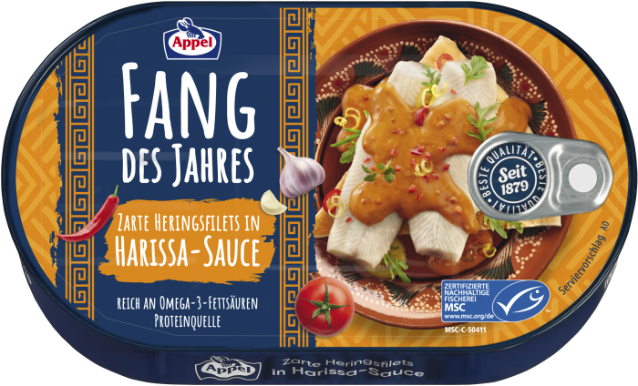 Appel MSC Heringsfilets in Harissa-Sauce