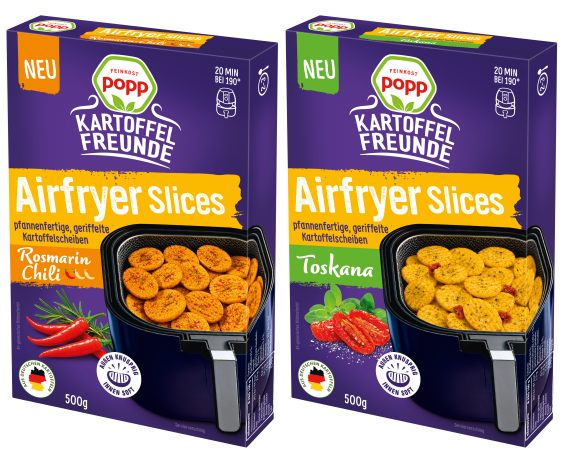 Popp „Kartoffelfreunde“ bringt Kartoffel-Slices ins Kühlregal