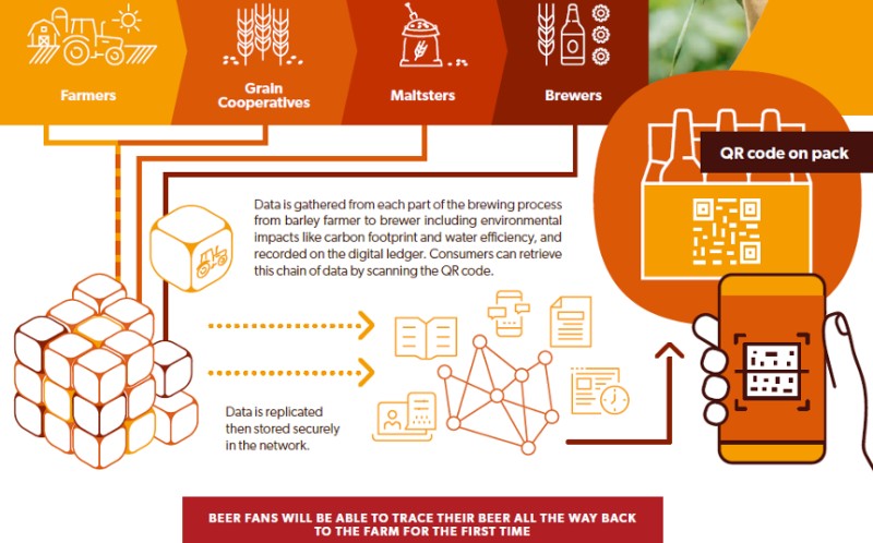 Artikelbild AB InBev testet Blockchain-Technologie für Gerste