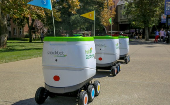 PepsiCo's fleet of Hello Goodness snackbots are the first robots from a major food and beverage company in the United States to roll out, bringing great-tasting, healthier snacks and beverages direct to students.