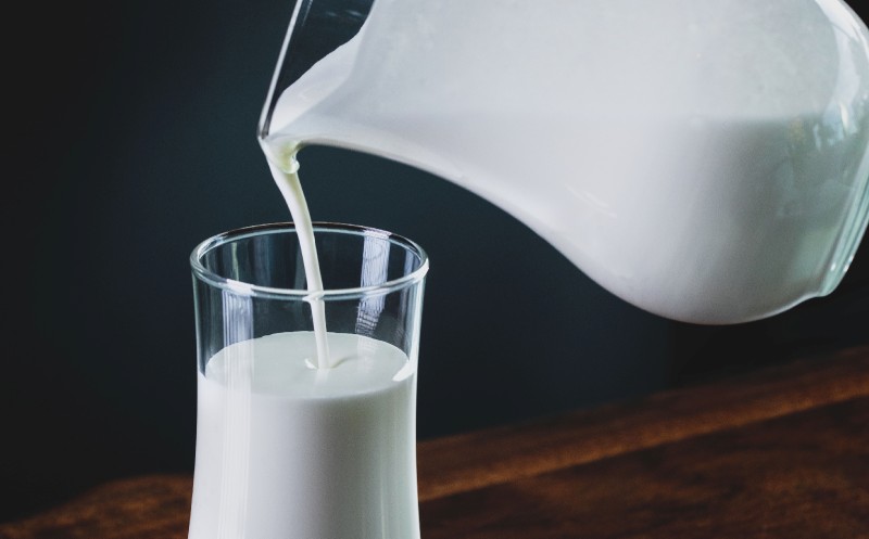 Milch mit Bakterien belastet